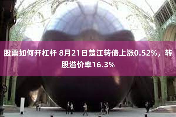 股票如何开杠杆 8月21日楚江转债上涨0.52%，转股溢价率16.3%